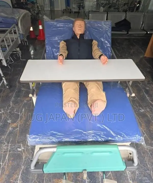 Patient Hospital Bed Three Function Head / Leg Height Adjustable