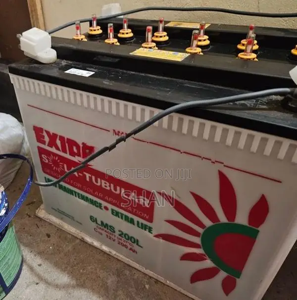 Luminous Zelio 1100 Inverter with 2x Exide 200Ah Solar Tubular Batteri