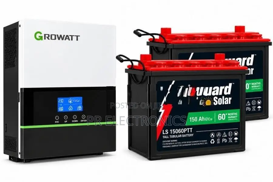 Growatt 3kW Solar Inverter + Livguard 150Ah Battery Combo