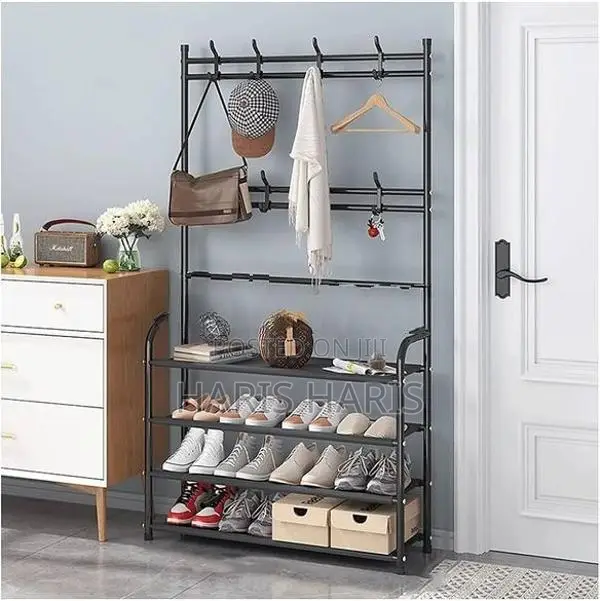 Shoe Rack With Coat - Shelves & Pantry Cupboards