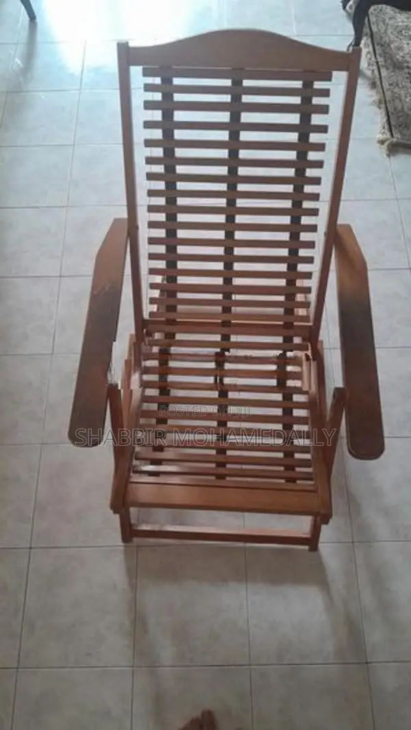 Elegant Foldable Wooden Armchair