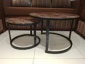 Nesting Glass Top Coffee Tables