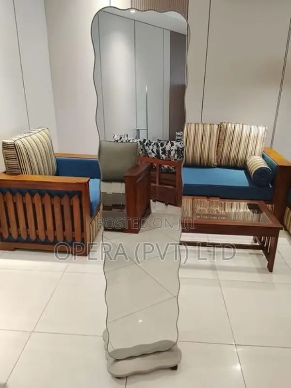 Wavy-Edged Floor Standing Mirrors
