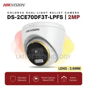 Hikvision DS-2CE70DF3T-Lpfs 2MP Colorvu Turbo HD Dome Camera