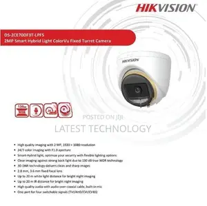 Hikvision DS-2CE70DF3T-Lpfs 2MP Colorvu Turbo HD Dome Camera