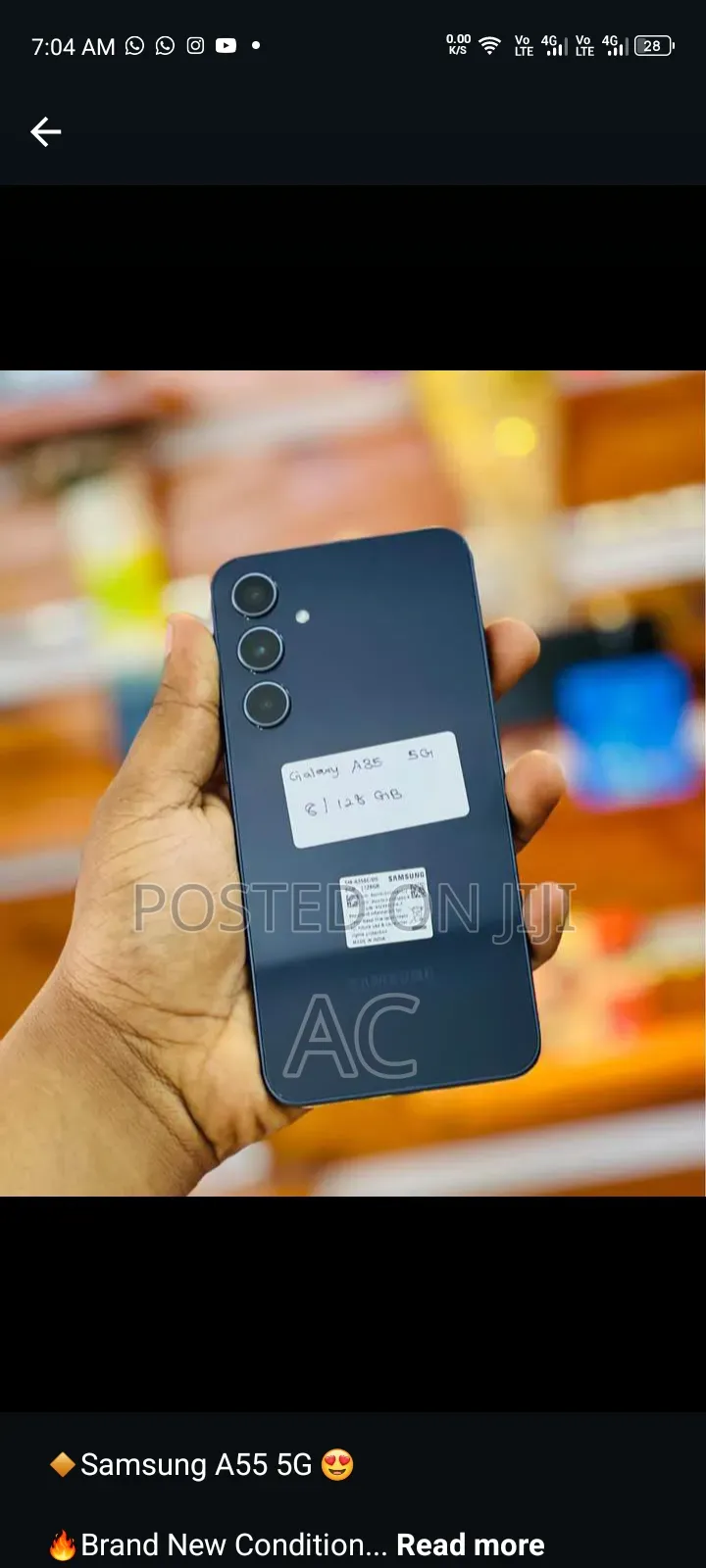 New Samsung Galaxy A35 256 GB Blue