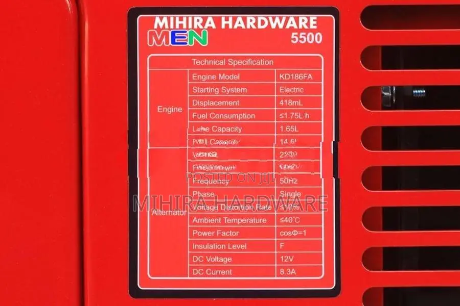 Made in Thailand MEN 5.5kW ATS Ready Diesel Power Generator Light Engi