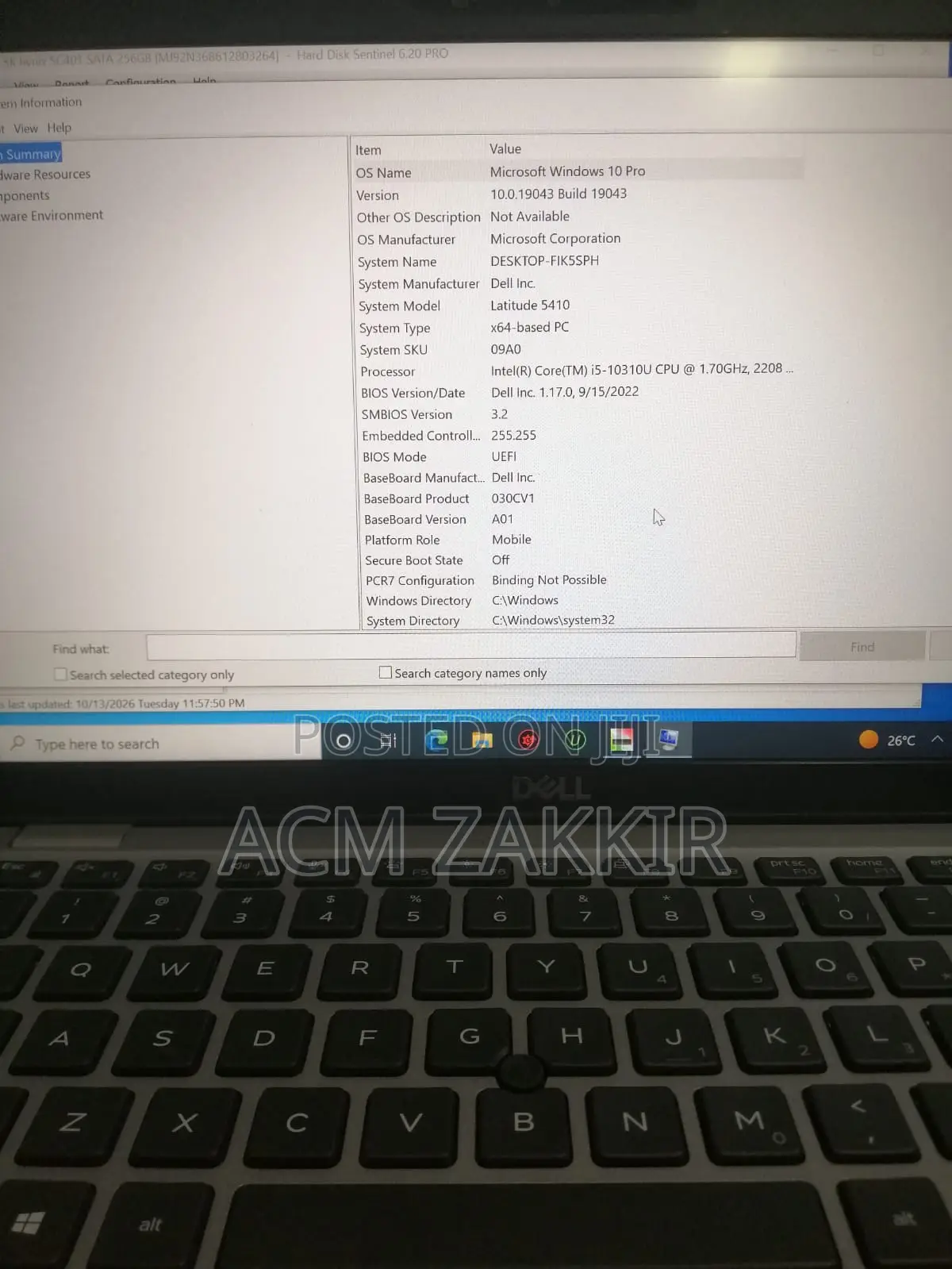 Laptop Dell Latitude 5410 8GB Intel Core i5 SSD 256GB