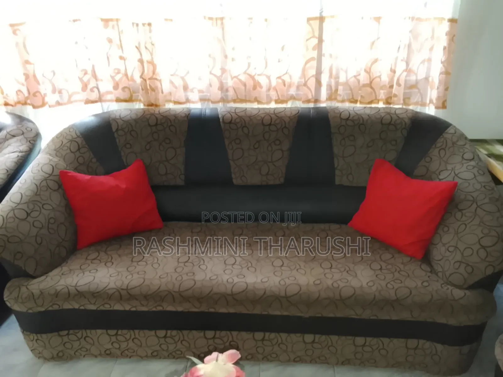 Used Sofa Black and Grey