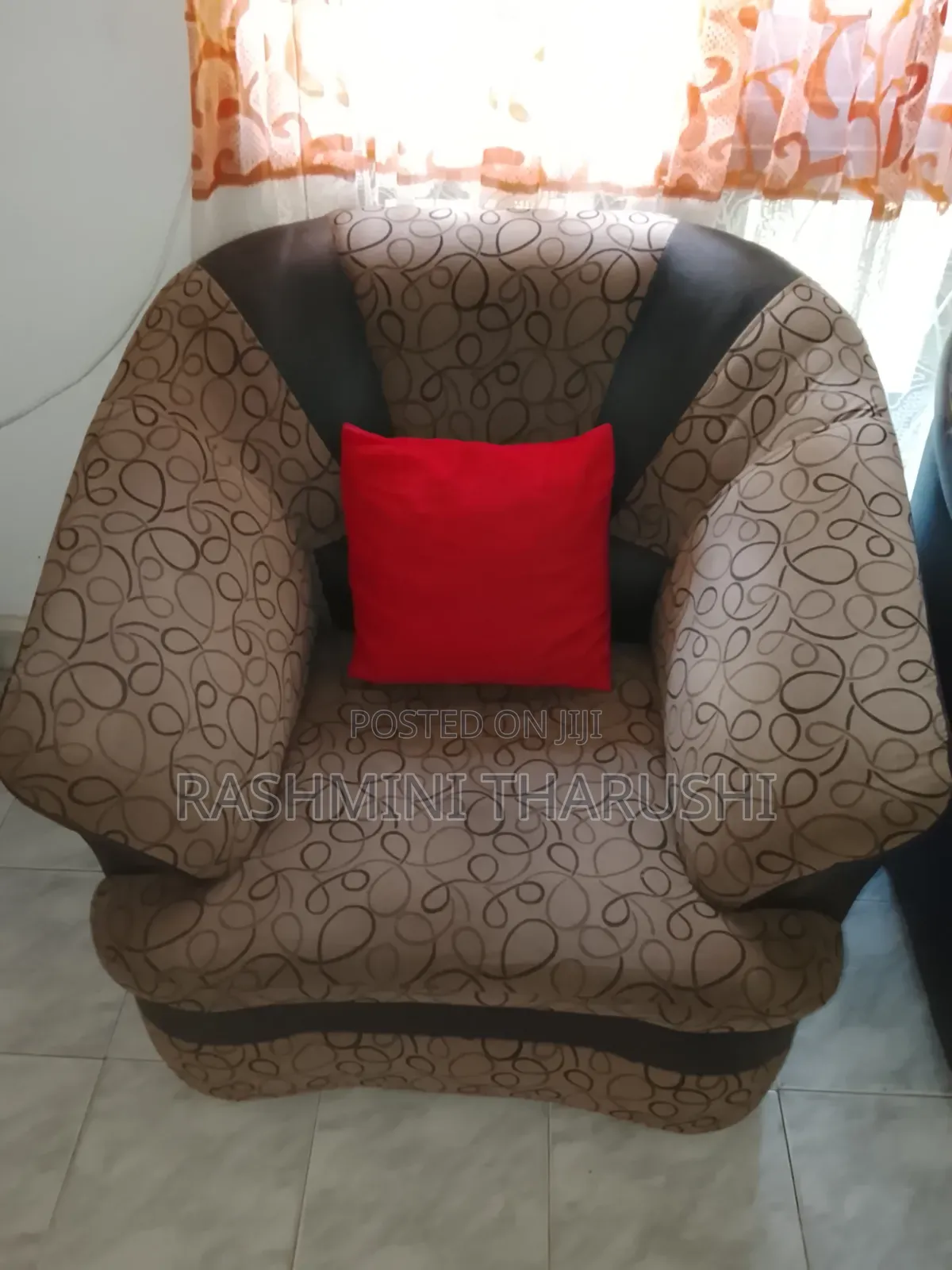 Used Sofa Black and Grey