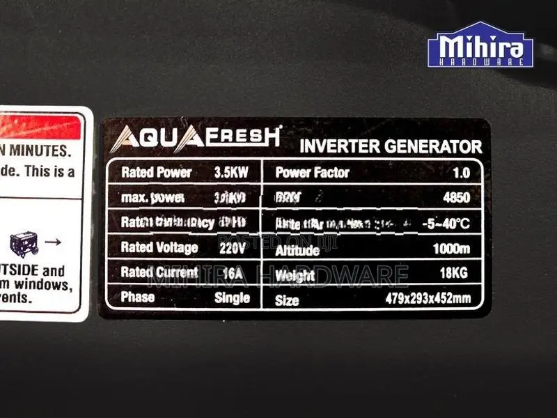 3.8kW (3880i) inverter type petrol generator silent light engine