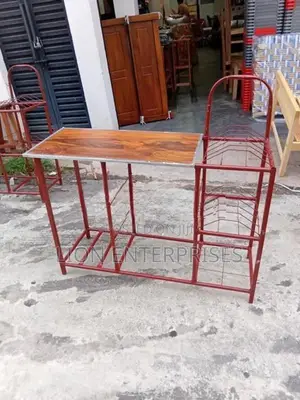 Gas tables with plate rack