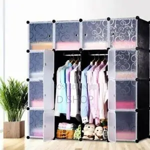 DIY- 16 Cubes Storage- Wardrobe - Cupboard- (Blue) colour