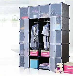 DIY- 16 Cubes Storage- Wardrobe - Cupboard- (Blue) colour