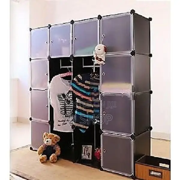 DIY- 16 Cubes Storage- Wardrobe - Cupboard- (Blue) colour