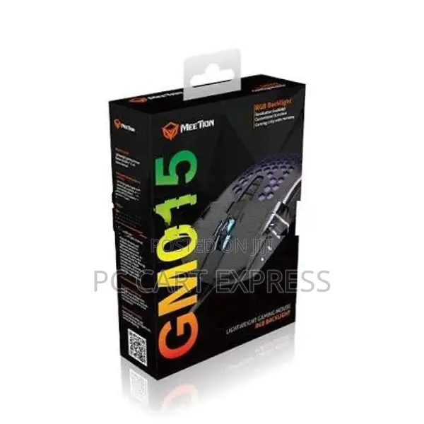 Meetion GM015 Lightweight Honeycomb RGB Gaming Mouse