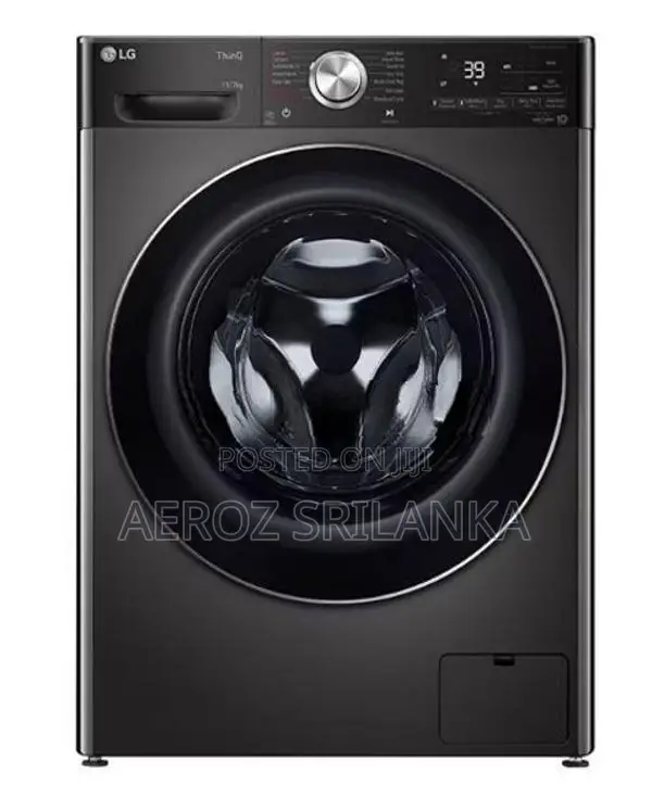 LG 9Kg Front Load Washer and Dryer Machine Platinum Black