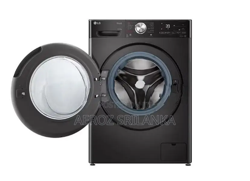 LG 9Kg Front Load Washer and Dryer Machine Platinum Black