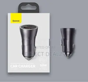 Baseus 60W Golden Contactor Max Dual Fast Charging Car Charger