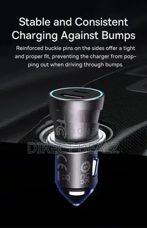 Baseus 60W Golden Contactor Max Dual Fast Charging Car Charger