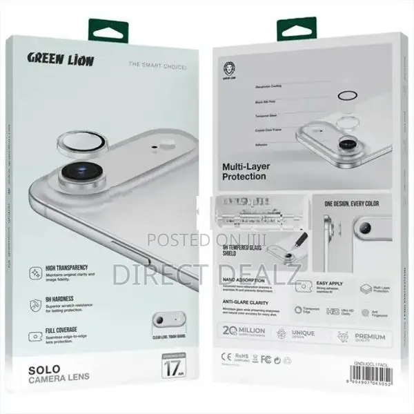 Green Lion Solo Camera Lens for iPhone 17 Air.