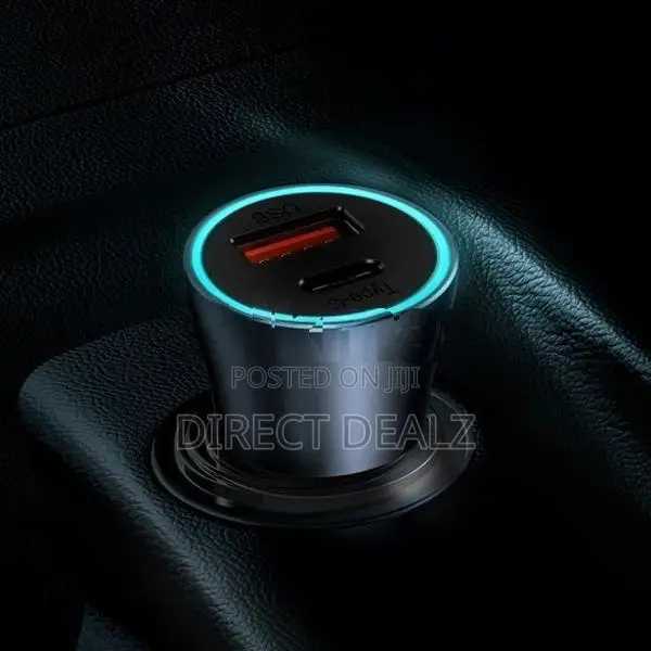 Baseus 40W Dual Ports Car Charger with Type-C to Lightning Cable