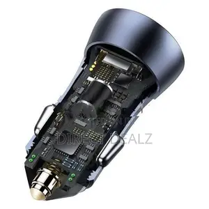 Baseus 40W Dual Ports Car Charger with Type-C to Lightning Cable