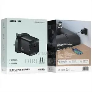 Green Lion G-Charge Series 25W PD Wall Charger with Type C Cable