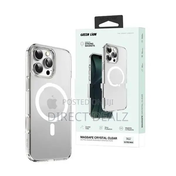 Green Lion MagSafe Crystal Clear for iPhone 16 Pro Max
