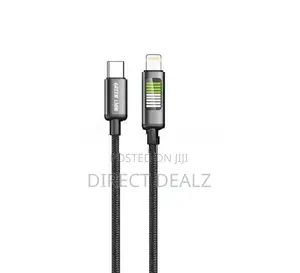 Green Lion LED Braided USB-C to Lightning Cable