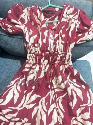Bayleee Fiorella Maroon Printed Maxi Dress – Worn Once