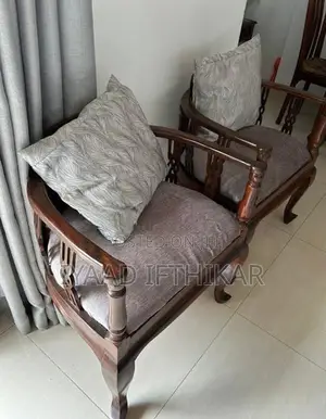 Teak Cushioned Sofa