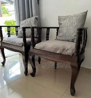 Teak Cushioned Sofa