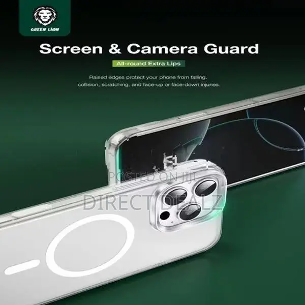 Green Lion Sense Crystal Clear Magsafe Case for iPhone 16 Pro