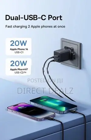 BASEUS 40W Pro Dual Type-C Charging Adapter