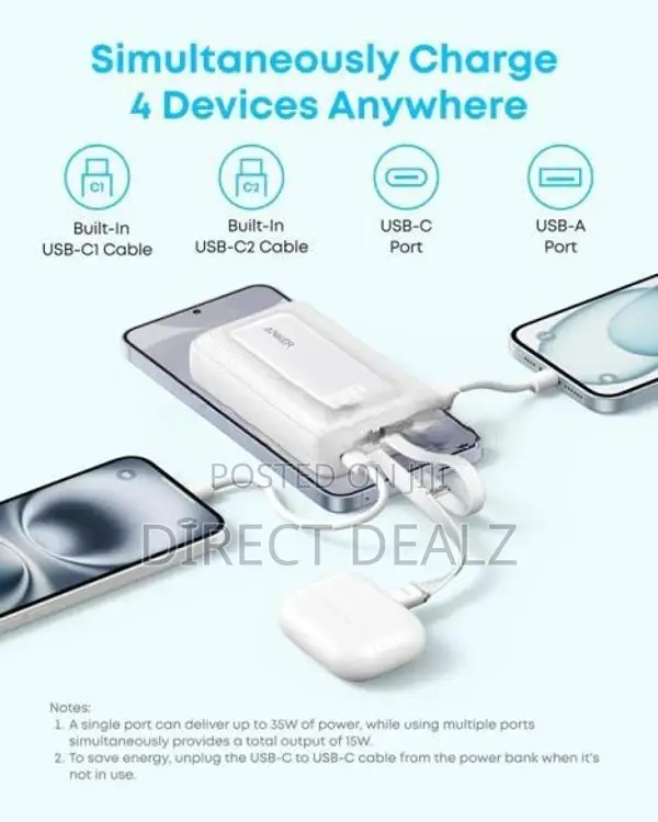 Anker Zolo 35W 10000mAh Power Bank - A1680H12