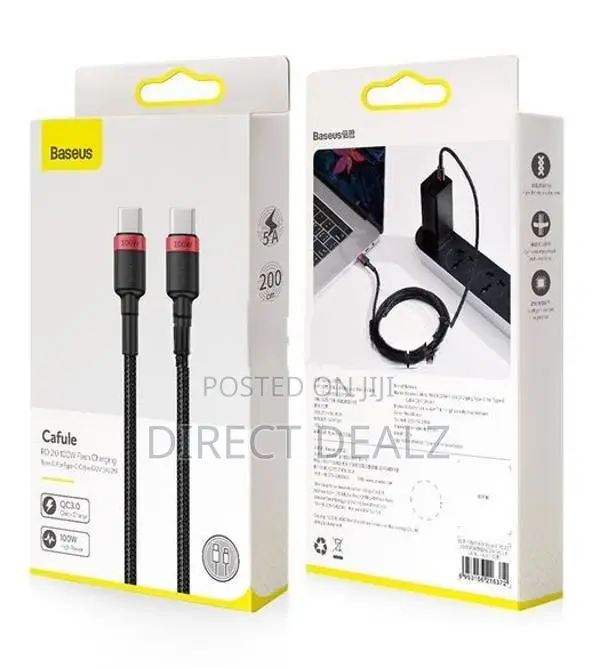 BASEUS 100W Cafule Series Type-C PD 2.0 5A Flash Charge Cable