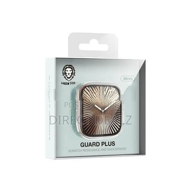 Green Lion Guard Plus PC Case for Apple Watch 46MM – Clear