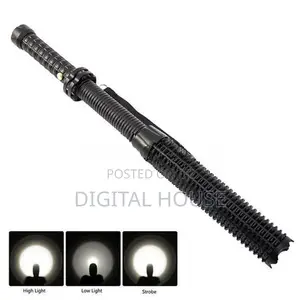 Led Flashlight Retractable Baseball Bat Model 3 Mode - New .
