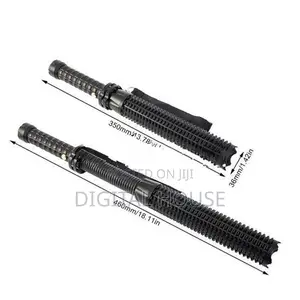 Led Flashlight Retractable Baseball Bat Model 3 Mode - New .