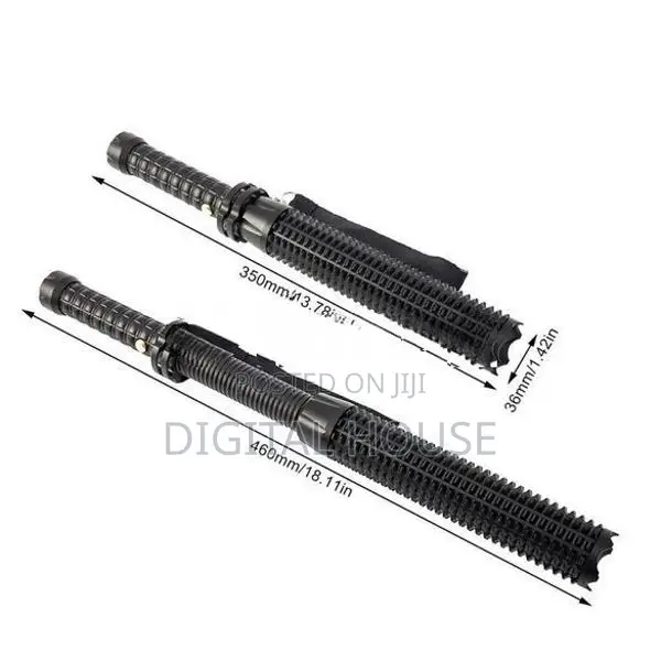 Led Flashlight Retractable Baseball Bat Model 3 Mode - New .
