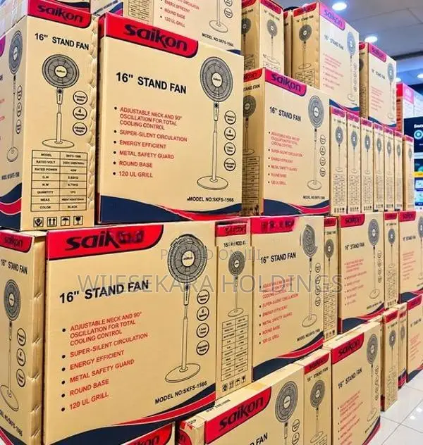 Saikon 16" Oscillating Stand Fan Unit