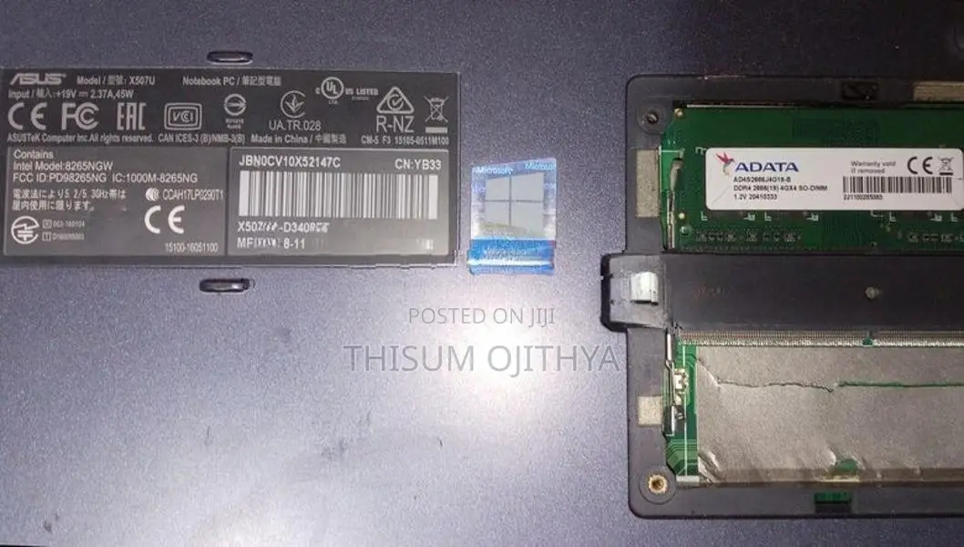ASUS X507u Notebook For Parts
