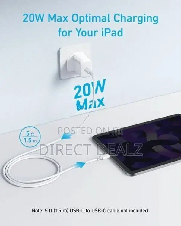 Anker 20W High Speed USB-C Charger with Cable