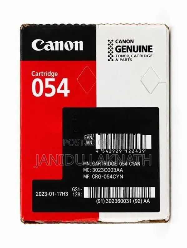 Canon 054 Toner Cartridge – Cyan