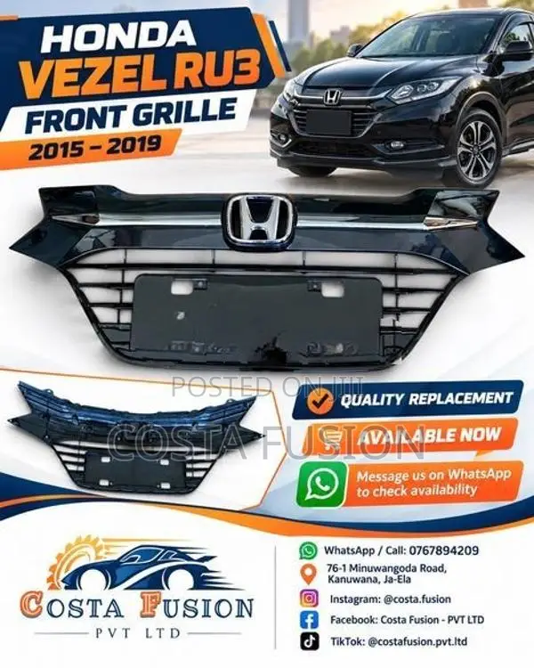 Honda Vezel RU3 Front Grille 2015-2019