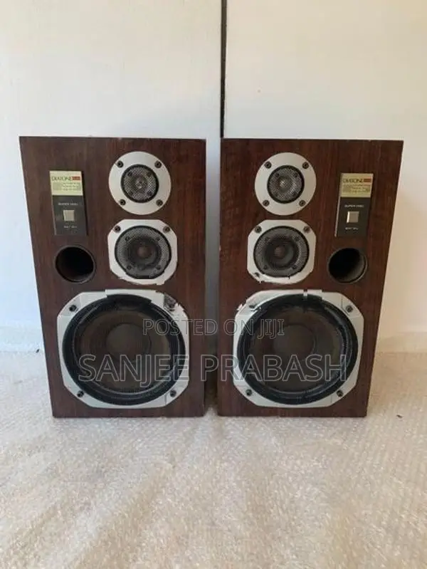 Diatone 3-Way Bookshelf Speaker Pair - 10 Inch Woofer Made In Japan