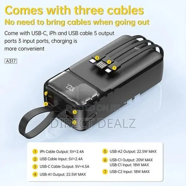 Aspor A317 22.5W 30000mAh Fast Charging Power Bank