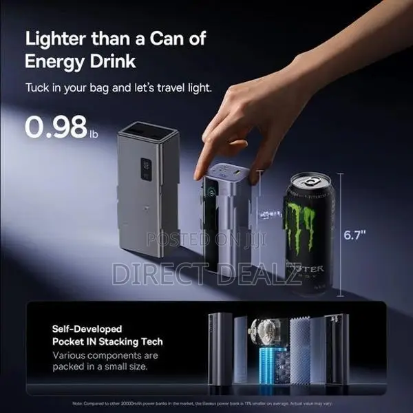 Baseus EnerGeek GR11 145W 20000mAh Power Bank with Retractable Cable