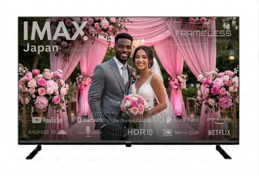 New IMAX Frameless UHD 50'' Smart 4K Tv with bluetooth